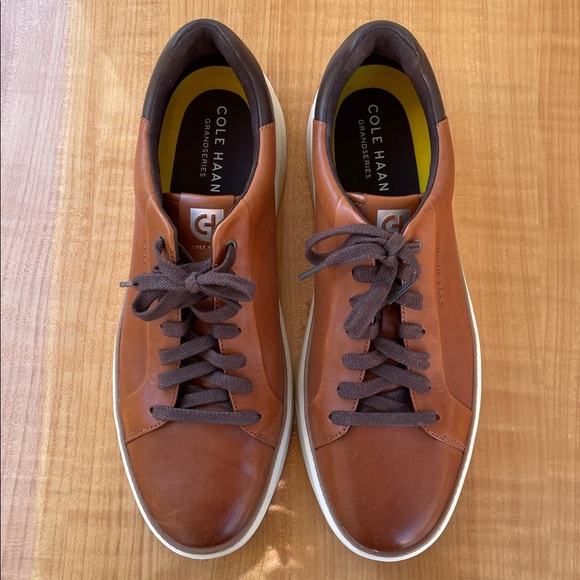 Cole Haan Other - Cole Haan Men's GrandPro Topspin Leather Lace-Up Shoes British Tan Size 13M